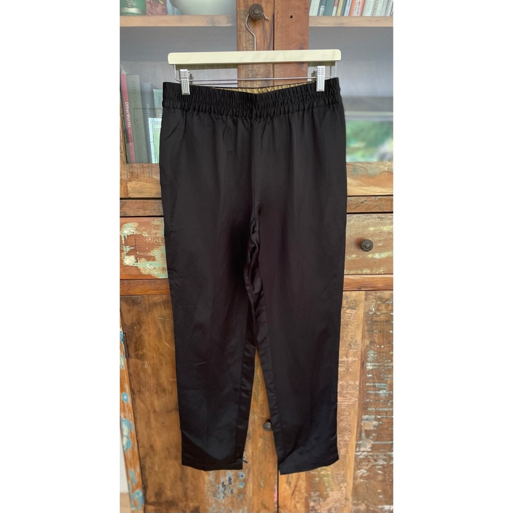 Scotch and Soda Linen Blend Pull On Black Pants